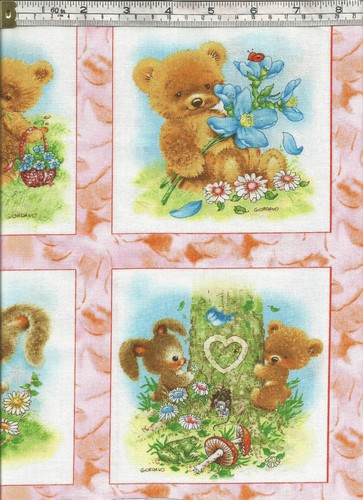 SPX FABRICS - 'Best Friends' Range - 100% Cotton - Children 'Teddies + Bunnies' - Picture 6 of 12
