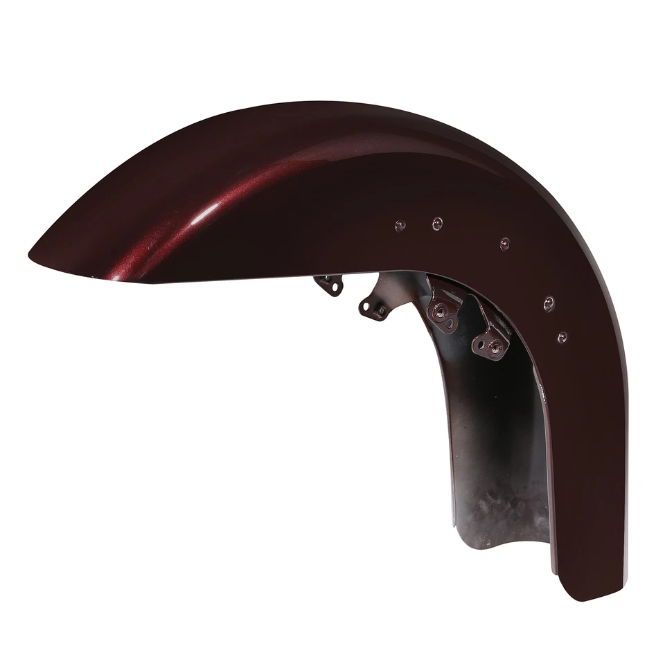 Guardabarros delantero pintado apto para Harley Street Road Glide 2014-24 23 Twisted Cherry Foto 3 de 4