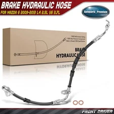 Front Driver LH Side Brake Hydraulic Hose for Mazda 6 2009-2013 L4 2.5L V6 3.7L