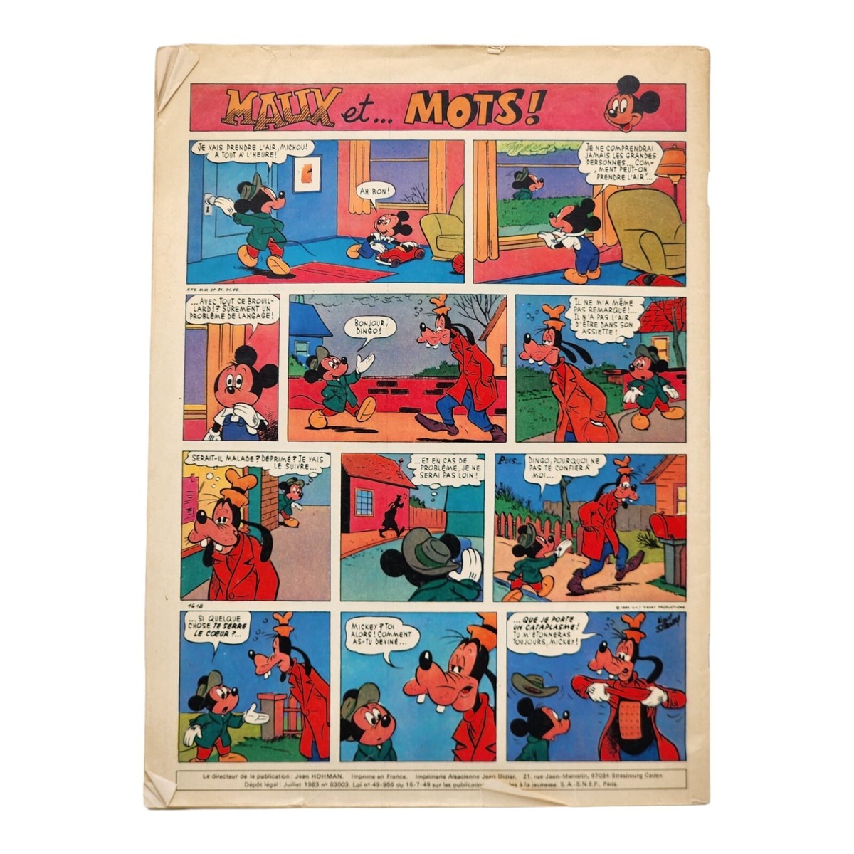 希少 LE JOURNAL DE MiCKEY ディズニー ミッキー ドナルド 希少 LE JOURNAL DE MiCKEY ディズニー ミッキー ドナルド その他