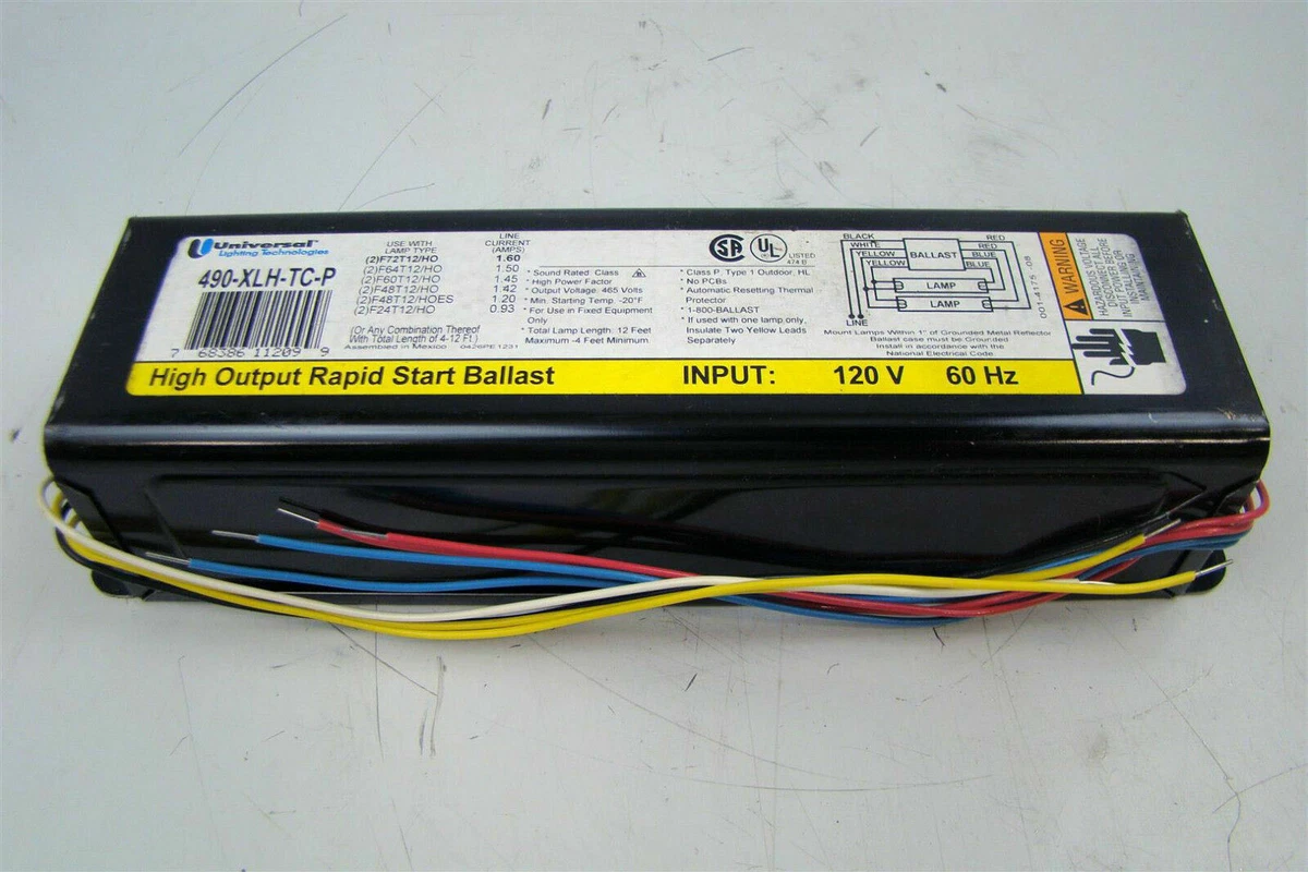 Universal Lighting Ballast T12 120v 490XLHLTCP eBay