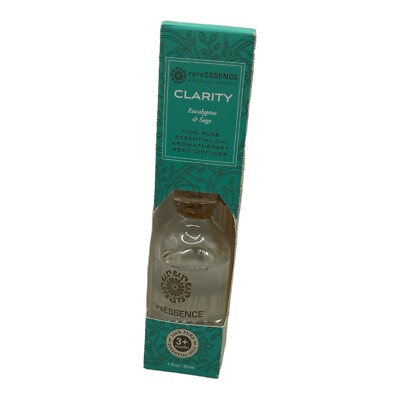rareESSENCE Clarity Essential Oil Aromatherapy Reed Diffuser ~ Eucalyptus & Sage