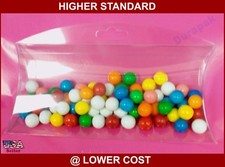 50 pcs 6x4-1/2x1-1/2" Plastic PVC Pillow Box with Side Hang Tab Retail Display