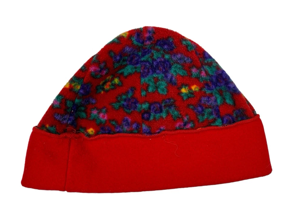 Conjunto de guantes y gorro florales de vellón vintage Gap a juego para mujer de los 90’s Foto 3 de 4