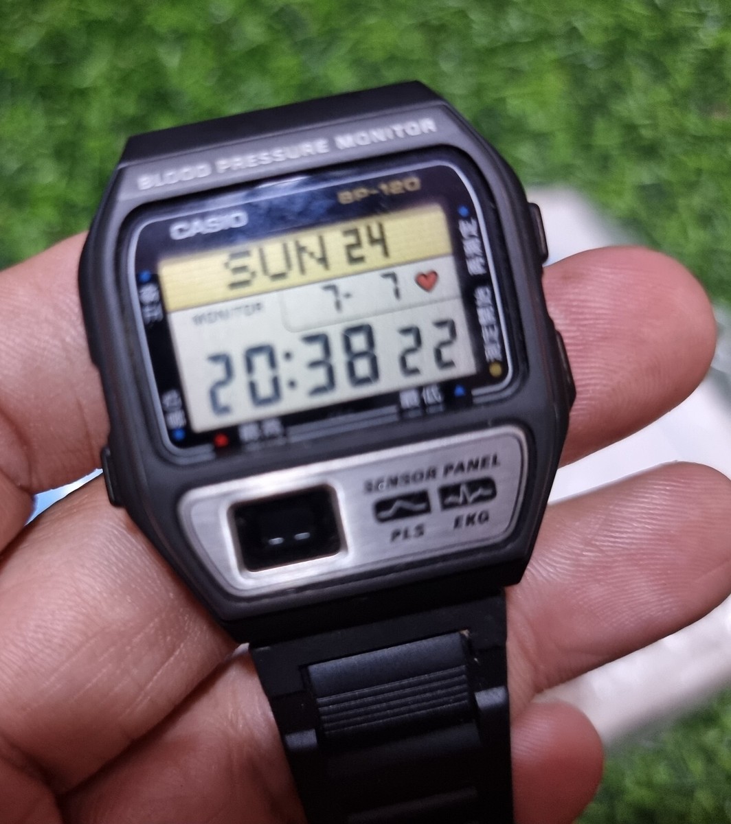 rare CASIO BP-120 BLOOD PRESSURE MONITOR VINTAGE DIGITAL
