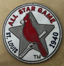 1940 All Star St. Louis Cardinals Big Large 5in. Iron / Sew On Embroidered Patch