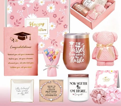 2025 Graduation Gifts for Her, 11 Pcs Graduation Gift for College or High School