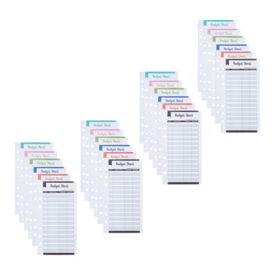 24Pcs Money Receipts Book A6 Budget Binder Calendar Budget Planner