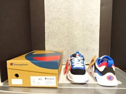 CHAMPION 93EIGHTEEN BLOCK MEN SNEAKERS SHOES 8.5 RED/WHITE/BLUE ATHLETIC TENNIS! - Picture 3 of 4