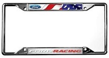 Eurosport Daytona Ford Racing Metal Zinc Stainless Steel License Plate Frame