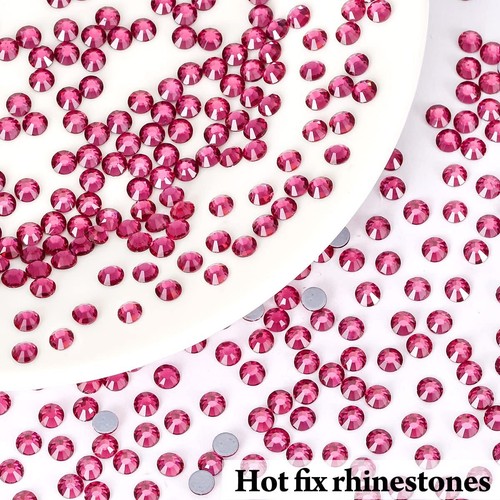 Rhinestones Flatback Rhinestones Hotfix Rhinestones Glass Round Crystals Gems... - Picture 3 of 6