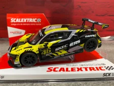 SCX 1/32 Scale Analog Audi R8 LMS - VR46 with lights- E10456X300 New
