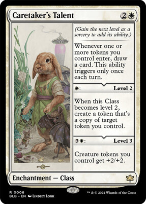mtg bloomburrow talent cards BLB | 397 (English) West Magic MTG Caretaker's Talent - Bloomburrow
