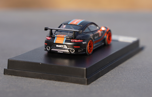 1/64 Alloy casting car model Porsche 911 GT2 RS limited edition black - Picture 4 of 5