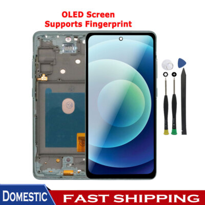 Silver OLED For Samsung Galaxy S20 FE 4G G780 LCD Display Digitizer Screen Frame
