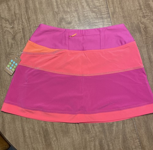 NWT Title Nine Girl’s Pink/orange/purple Skort XS Extra Small Mesh Short Stretch - Picture 6 of 10