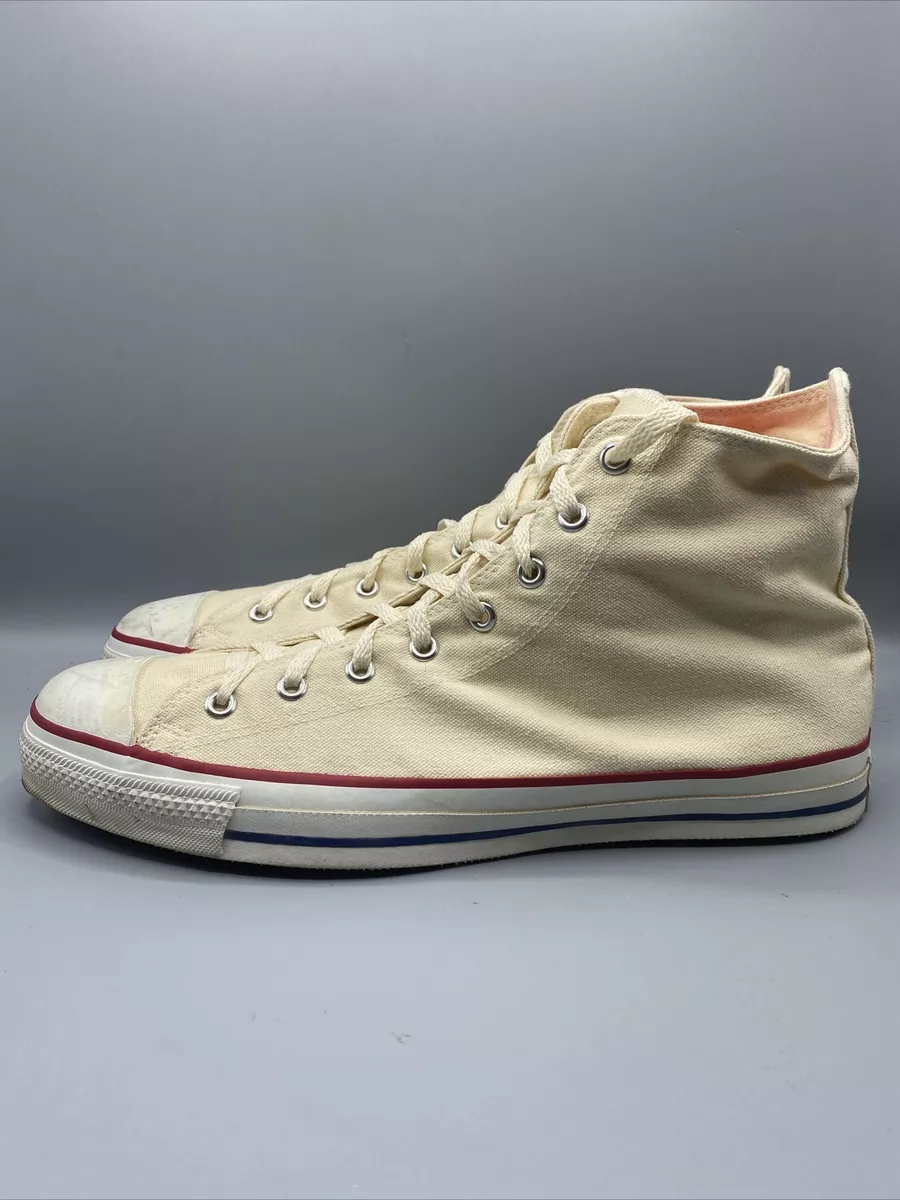 White vintage best sale converse