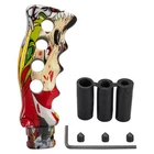 Graffiti Knife Stick Shape Gear Shifter Knob Universal Manual Automatic Colorful