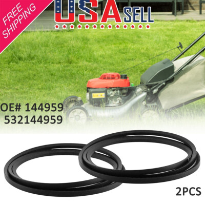 2Pcs 144959 532144959 Deck Belt for Craftsman LT1000 LT2000 LT3000 DYT4000 2.5M