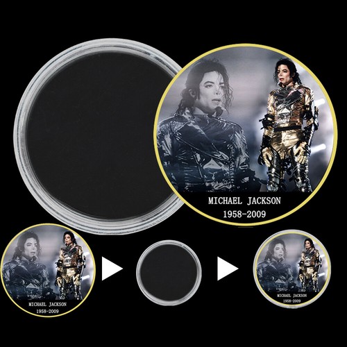 7 Stück Michael Jackson Goldmünze Set - Vergoldet Medaillen - Sammlung - Bild 11 von 17