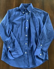 Chaps Boys Blue Button Down Long Sleeve Size 10
