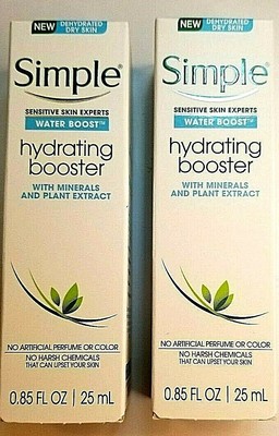 Simple Water Boost Hydrating Booster – Für Trockene, Empfindliche Haut, 25 Ml (2 Stück)