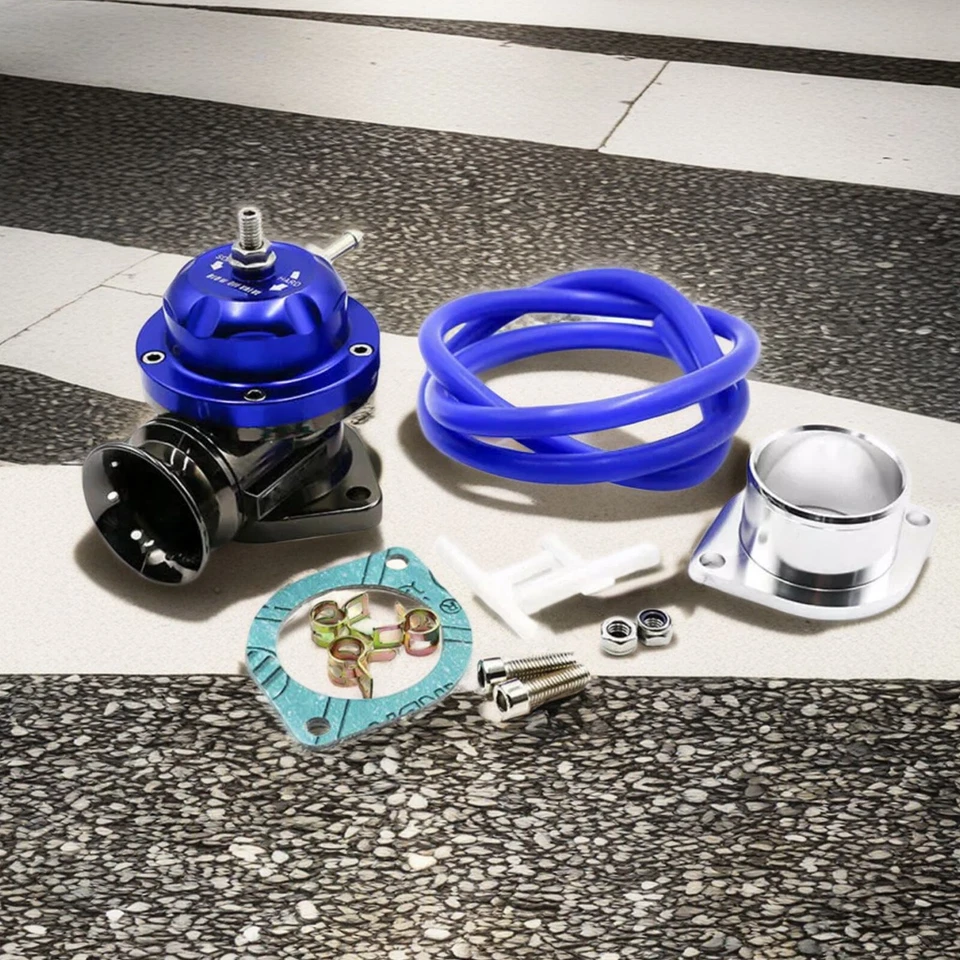 Blue Universal Car Turbo Blow Off Valve Aluminum Alloy Pressure Relief Valve - Image 2 of 4