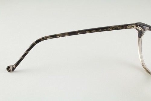 Rare Authentic Jean Lafont MADAME 210 50mm Crystal Gray Havana Glasses France - Picture 4 of 5