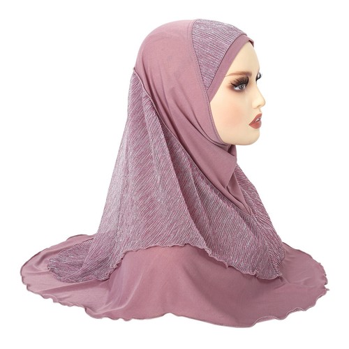 Pull On Wear Instant Women Muslim Hijab Turban Prayer Shawl Burqa Arab Headscarf - Picture 74 of 83