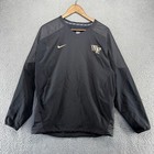 Wake Forest University Jacket Medium Black Coaches Pullover Hitting Baseball