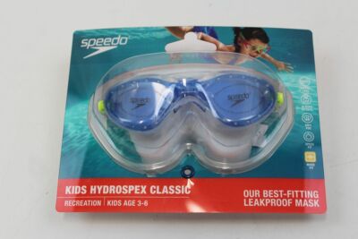 Speedo Kids Hydrospex Classic Swim Goggles Ages 3-6 NEW