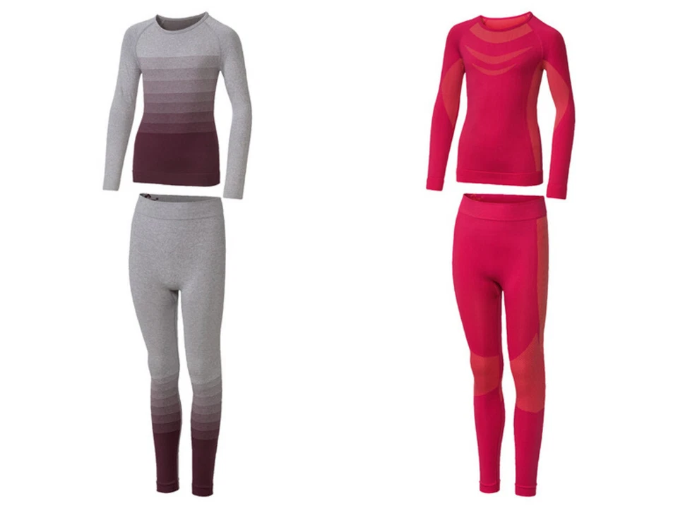 Crivit Mädchen Seamless Funktions Unterwäsche Warm Winter Ski Funktionswäsche