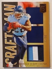 2020 Donruss Elite Craftsman Prime 3 Color Jersey Derrick Henry 21/25 Titans