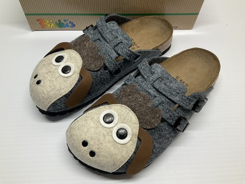 Birkenstock Birki’s Camden Gray Sheep Felted Wool Clogs Tan Brown Ladies 6 Men 4 - Picture 2 of 5