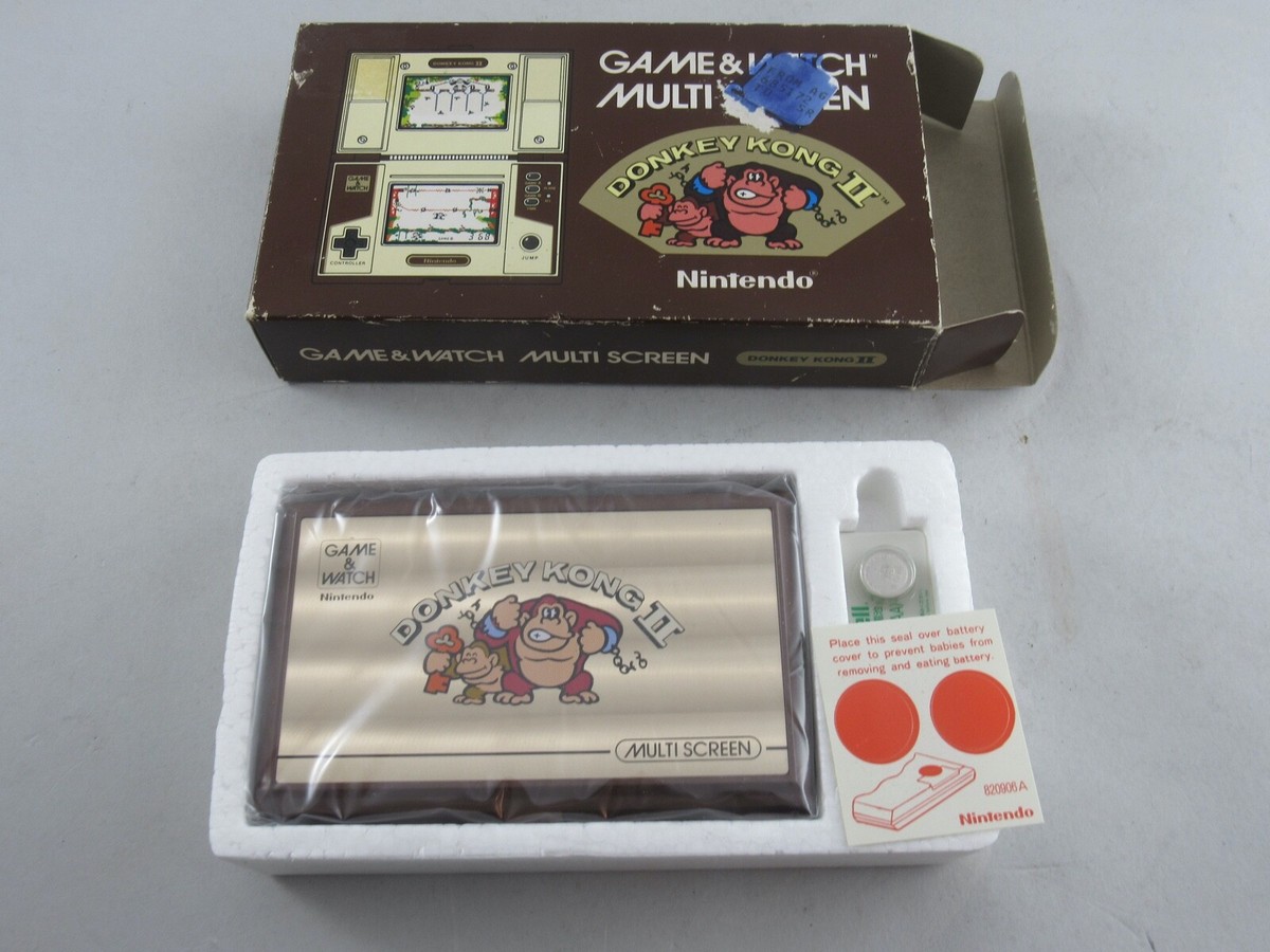 Vintage Nintendo Game & Watch Multi Screen Donkey Kong II JR