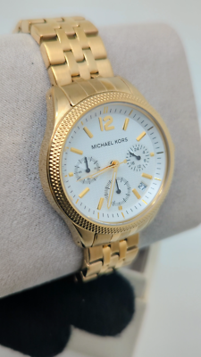 Michael Kors Ritz Gold Tone White Dial Women's Watch MK6132 | eBay