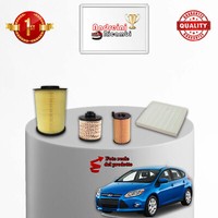 Wartungskit 4 Filter Ford Focus III 1.5 Tdci 88KW 120PS Ab 2014