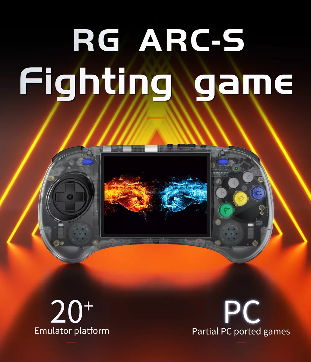 Anbernic RG ARC-D RG ARC-S Linux Android system 4.0-inch IPS RK3566 64 Bit  Game Player built-in WIFI online pairing Game Console