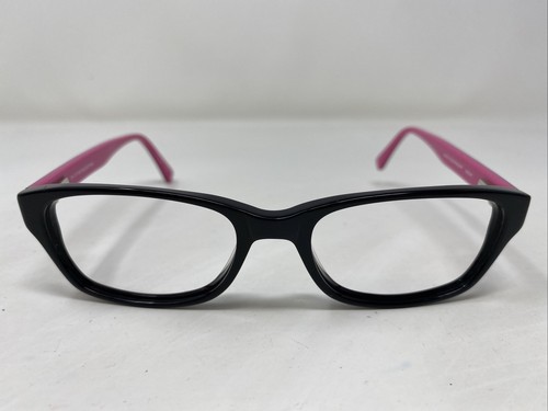 BUM EQUIPMENT BRIGHT BLACK/PINK 51-17-140 PLASTIC Full Rim Eyeglasses Frame UK59