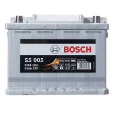 Bosch S5005 S5 027 Car Battery 12V 63Ah 610cca L242 x W175 x H190 0/1 B13 5 Year