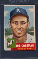1953 Topps #279 Joe Coleman Athletics VG/EX 53T279-41415-21