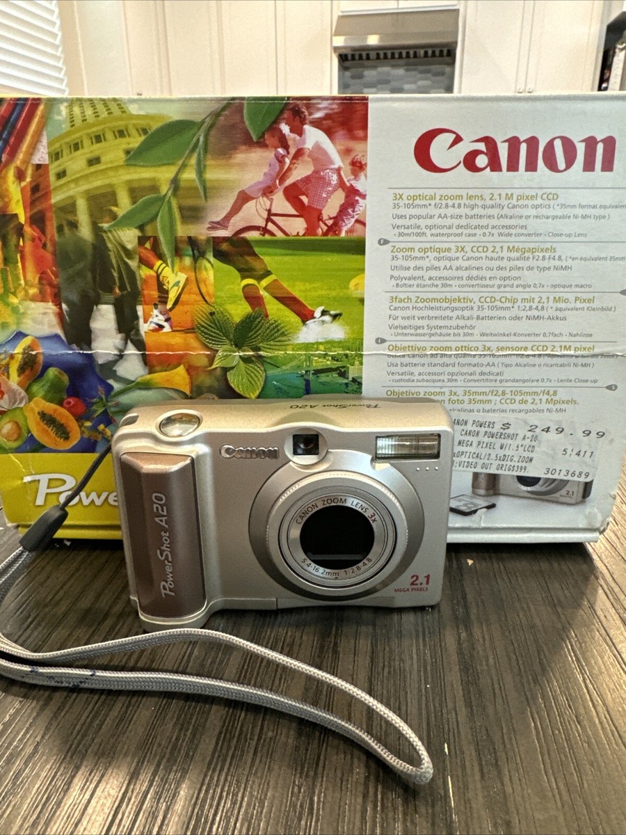 【美品！】Canon PowerShot A20!cb25105 Canon PowerShot A20 - YouTube