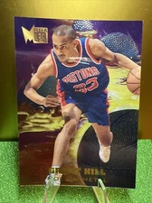 Grant Hill 1995-96 FLEER METAL "MOLTEN METAL" INSERT #2 DETROIT PISTONS!