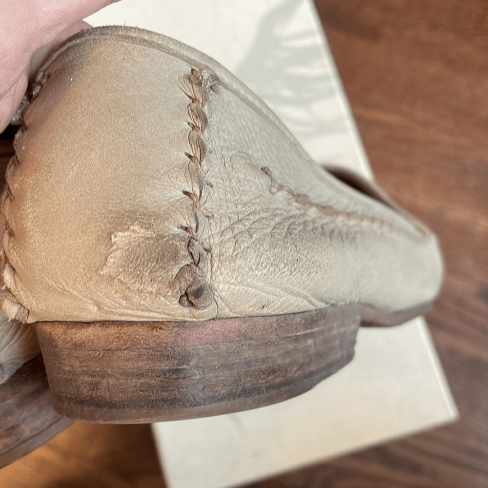 Cole Haan Resort Murano Sandstone leather woven‎ toe slip on loafers Cole Haan Resort Murano Sandstone leather woven toe slip on  main image 4