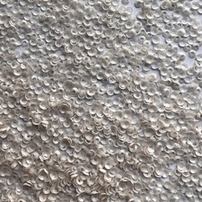 3mm Cup Sequins Vanilla Cream Opaque Glossy High Shine Made in USA