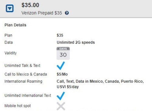 For 60 Days Verizon Prepaid $35 Unlimited Talk, Text, Data Plan New Activation - Picture 2 of 3