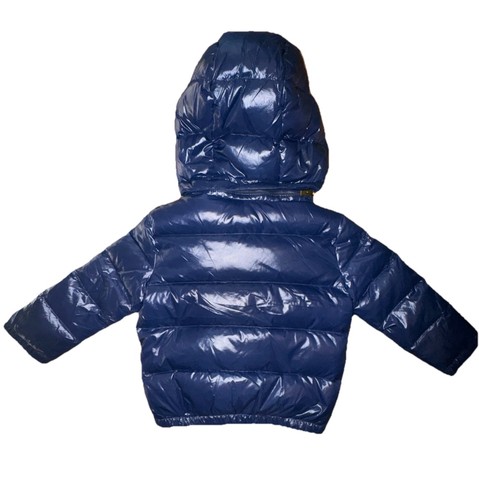Polo Ralph Lauren Jungen Daunen Navy Blau Puffer Jacke Kapuze 3T Bubble Mantel - Bild 2 von 9