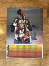 VINTAGE 198 StreeterAmet Ad Poster Featuring Chicago Bears Cheerleaders RARE !!