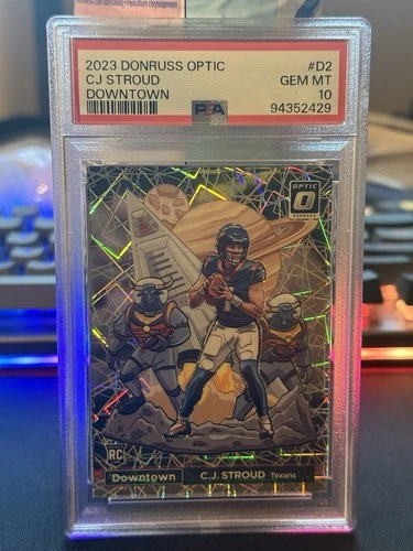 2023 Donruss Optic CJ Stroud DOWNTOWN Rookie RC SSP Case Hit PSA 10 GEM MINT