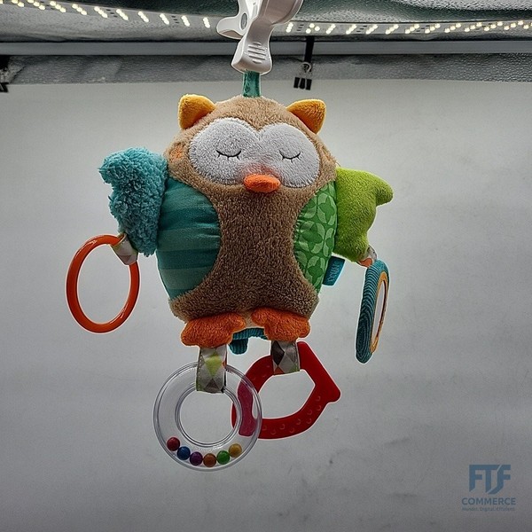 Fehn 071160 Activity-Spieltier Eule – Motorikspielzeug Zum AufhäNgen – FüR Babys-image